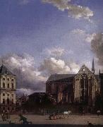 Jan van der Heyden Grand Place oil